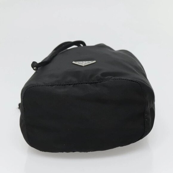 PRADA Pouch Nylon Black Silver Auth 132037 - Picture 6 of 16